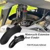 Plastic Motorcycle Mudguard Matte Black Carbon Fiber Rear Extension Splash Pad Protection Cover for PCX160