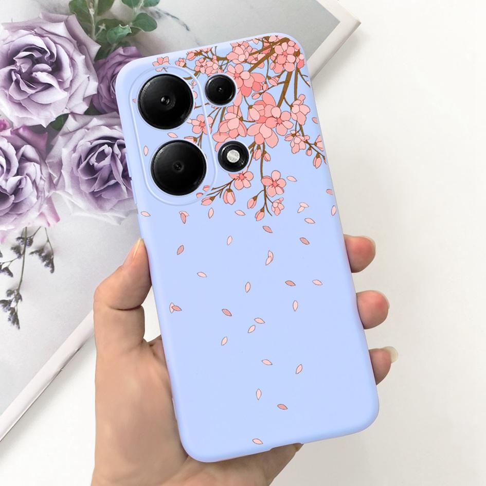 For Xiaomi Redmi Note 13 Pro 4G 2024 Case Cute Love Heart Cactus Soft Matte TPU Cover For Xiaomi Poco M6 Pro 4G Note13 Pro Coque