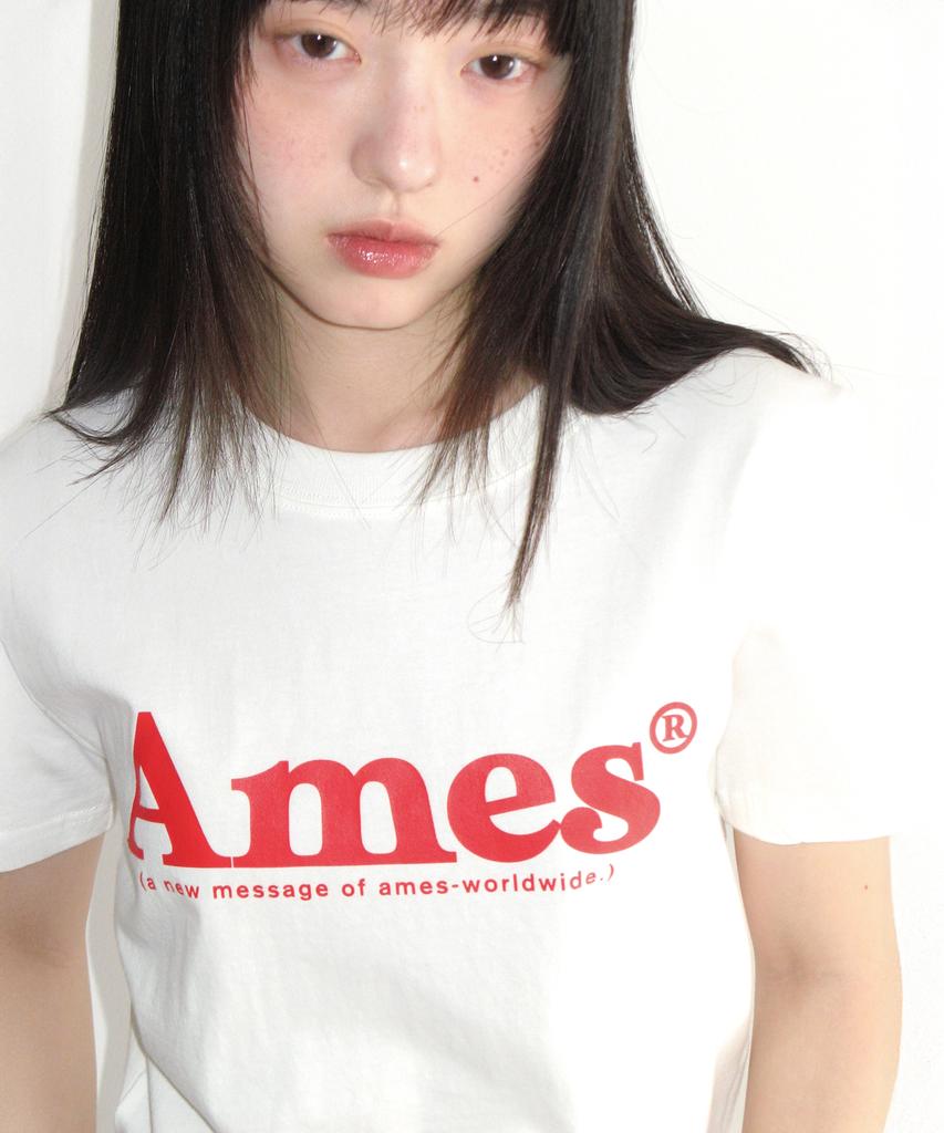 AMES-WORLDWIDE Basic Logo Tee White