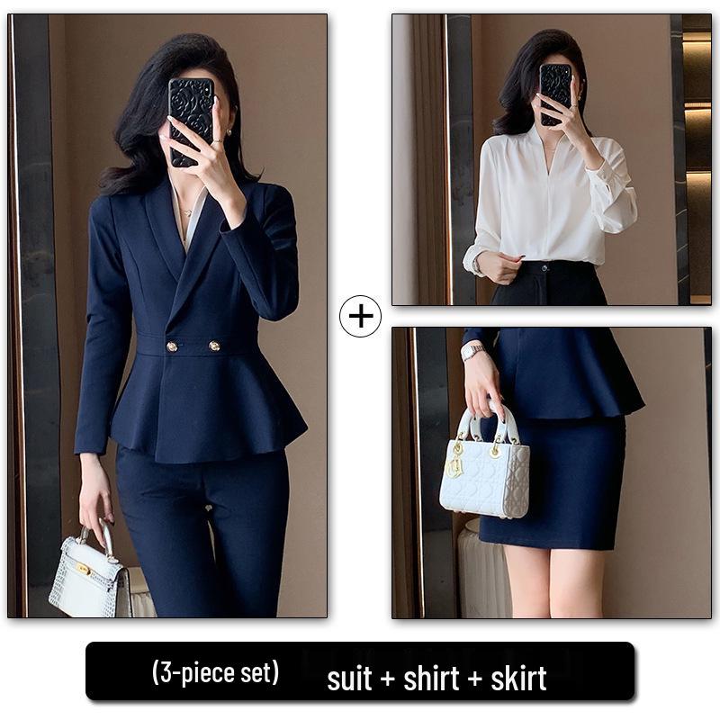 Women's High-End Professional Spring/Summer Suit for Office, Hotel, and Beauty Salon