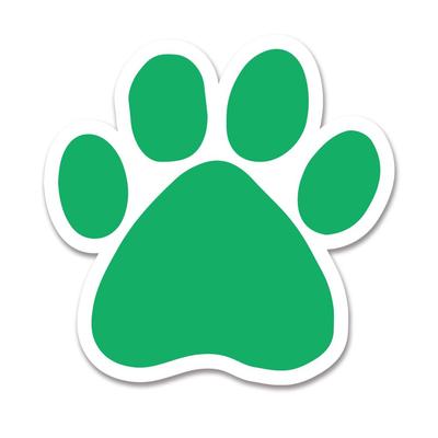 GEEKBEAR Paw Print Car Magnet - Colorful, Reflective and Weatherproof