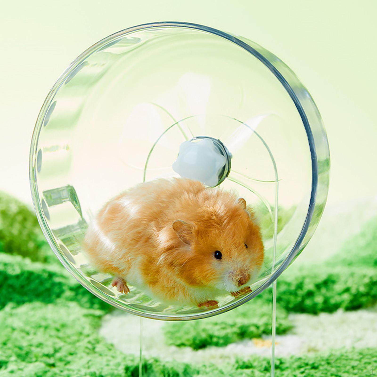 

Silent Hamster Wheel Cage Accessories, Quiet, Stable Running Toy Exercise for Hamsters Gerbils