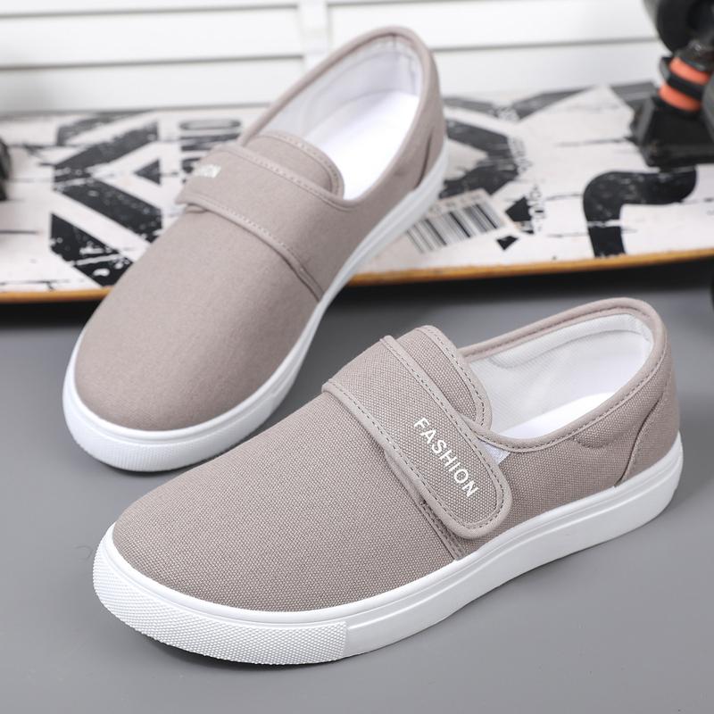 Men's Canvas Shoes Fashion Causal Men Vulcanized Sneakers Slip On Men's Plimsoll Male Trainers Trend Summer Outdoor Loafers Shoe