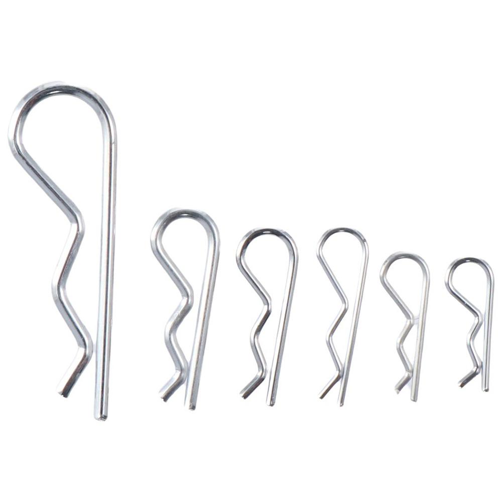 150 Pcs Zinc Plated Cotter Pins Assortment Kit 6 Sizes Spring Retaining Clips  Lock Systems