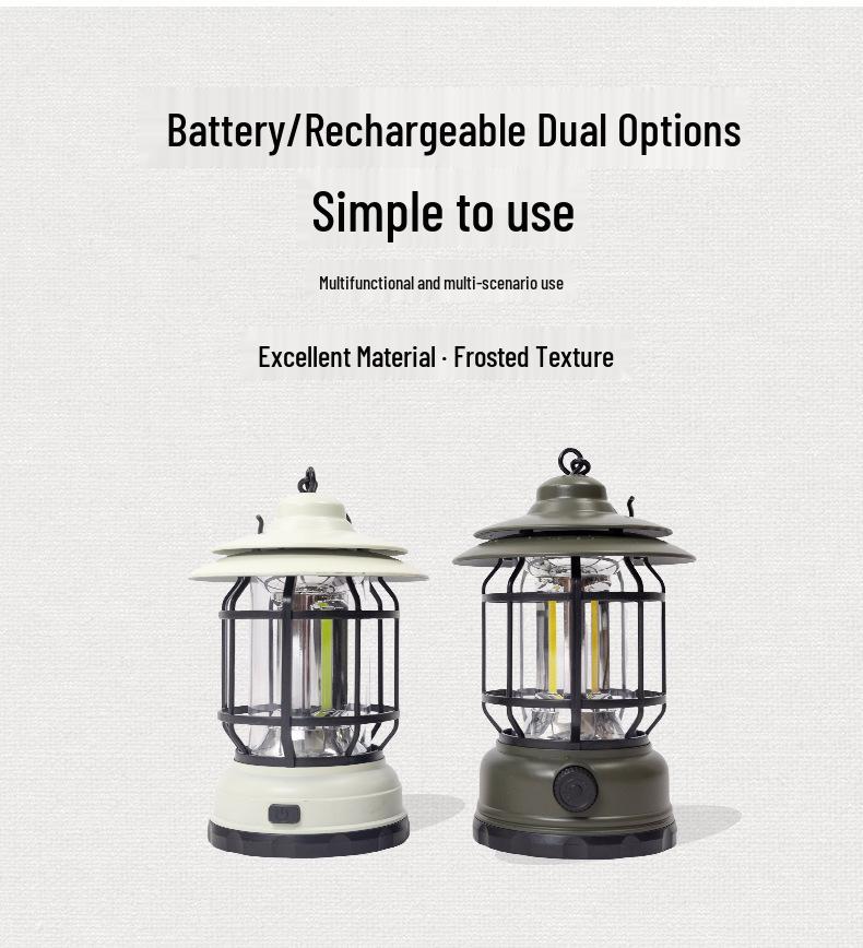 Mountain Guest Outdoor Camping Lantern - Ultra-long Battery Life Atmosphere Lamp