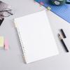 A4 B5 A5 4Pcs DIY Loose Leaf Notebook Refill Spiral Cover Index Paper Inner Pages Daily Planner Line Grid Blank Agenda