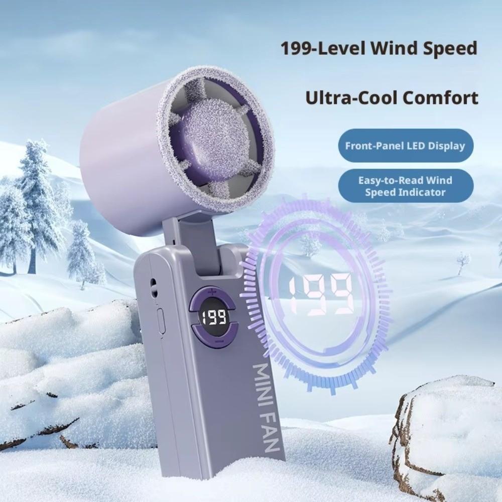 Powerful High-speed Fan USB Rechargeable MINI Turbo Fan Summer Handheld Fan Outdoor Travel