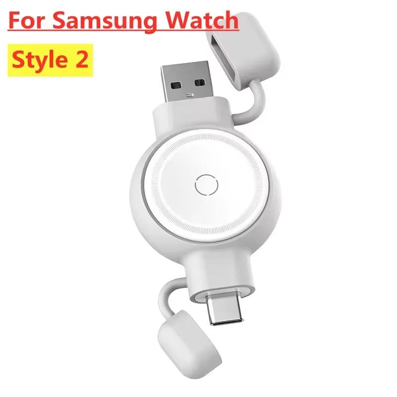 

Для Samsung Watch Зарядная площадка Магнитные беспроводные зарядные устройства Для Samsung Galaxy Watch 7/6 6 Classic /5/4/3 Active 2/1 Быстрая зарядка