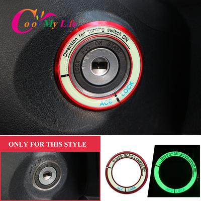 1 Piece Car Stickers Luminous Ignition Key Ring Switch Cover Trim Sticker for Toyota Corolla 2014 2015 2016 2017