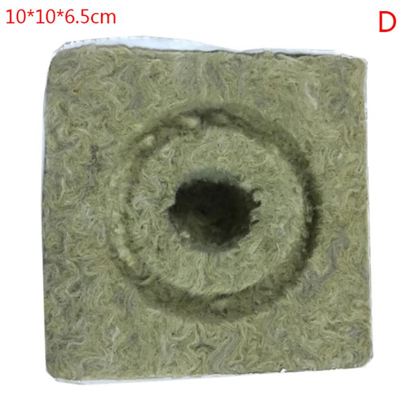 1Pc S/M/L Seedling Grow Plug Hydroponic Grow Media Cubes Plant Cubes Soilless Substrate Seeded Rock Wool Plug Seedling Block