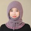 Ear Protection Knitted Balaclava Hat Neck Warmer Pullover Hats Winter Hooded Cap  All-match