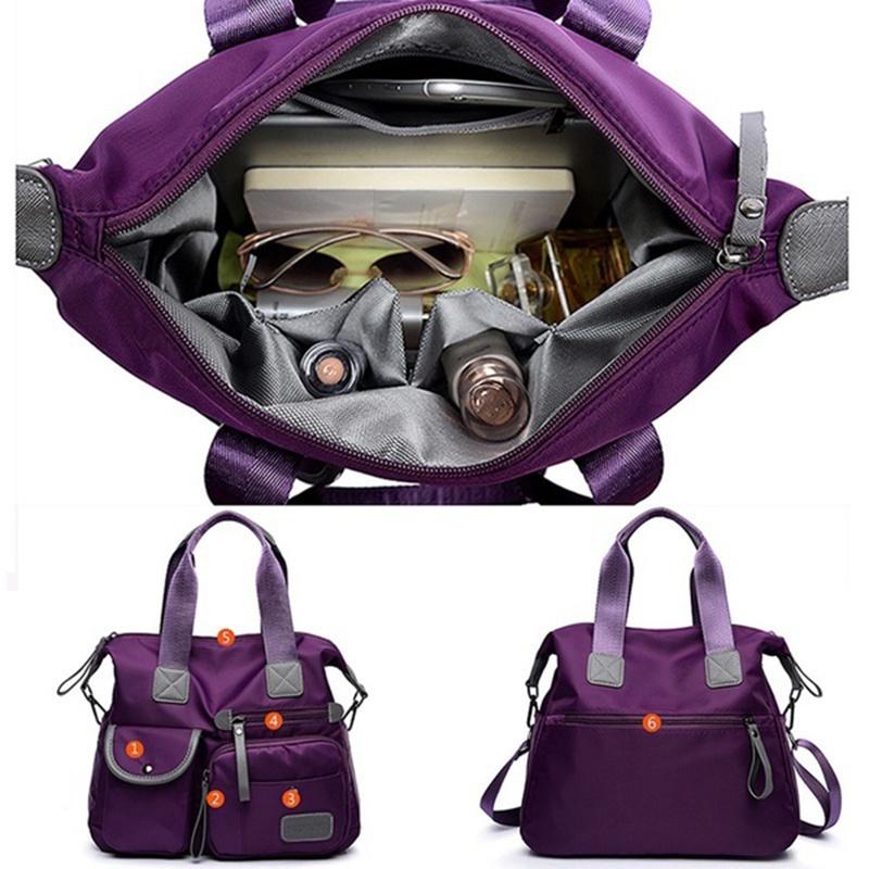 Stylish Women Waterproof Nylon Shoulder Bags With Large Capacity And Timeless Design