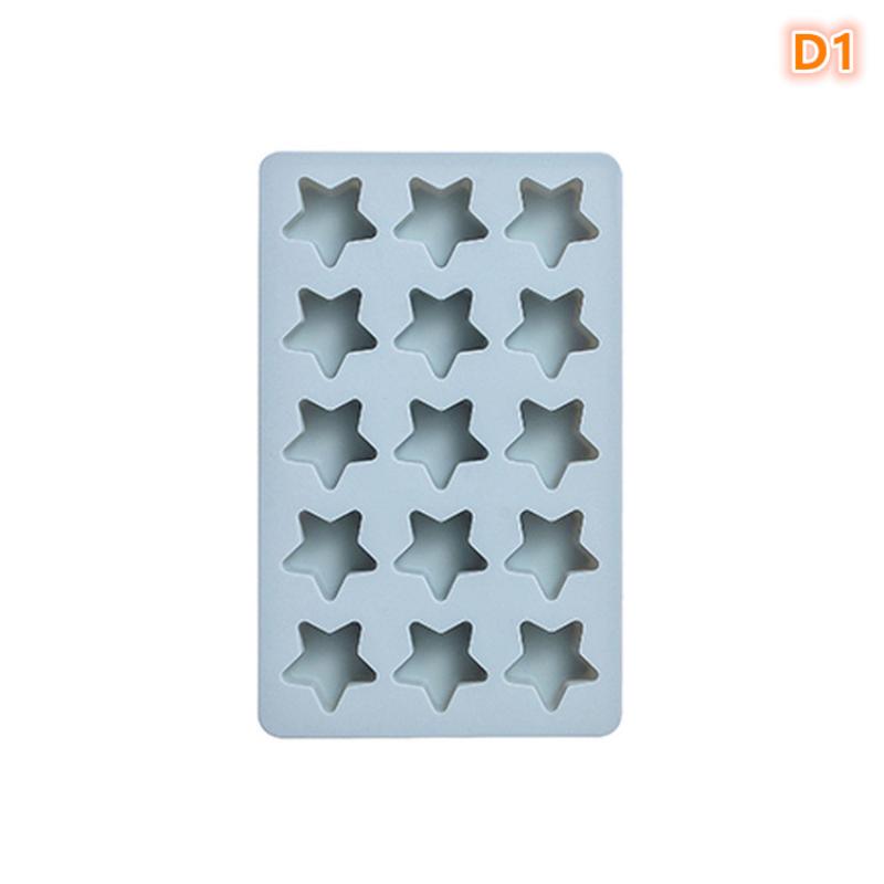 Multicavity Heart Little Star Biscuit Making Tool Twinkle Star Chocolate Muse Cake Silicone Mould Ice Tray Candle Soap Decor