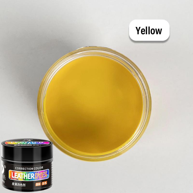 30ml Pintura para Cuero de Coche Crema para Zapatos Coloreado para Bolso Sofá Asiento de Coche Arañazo Tinte para Cuero Marrón Reparación Restauración Pintura de Cambio de Color