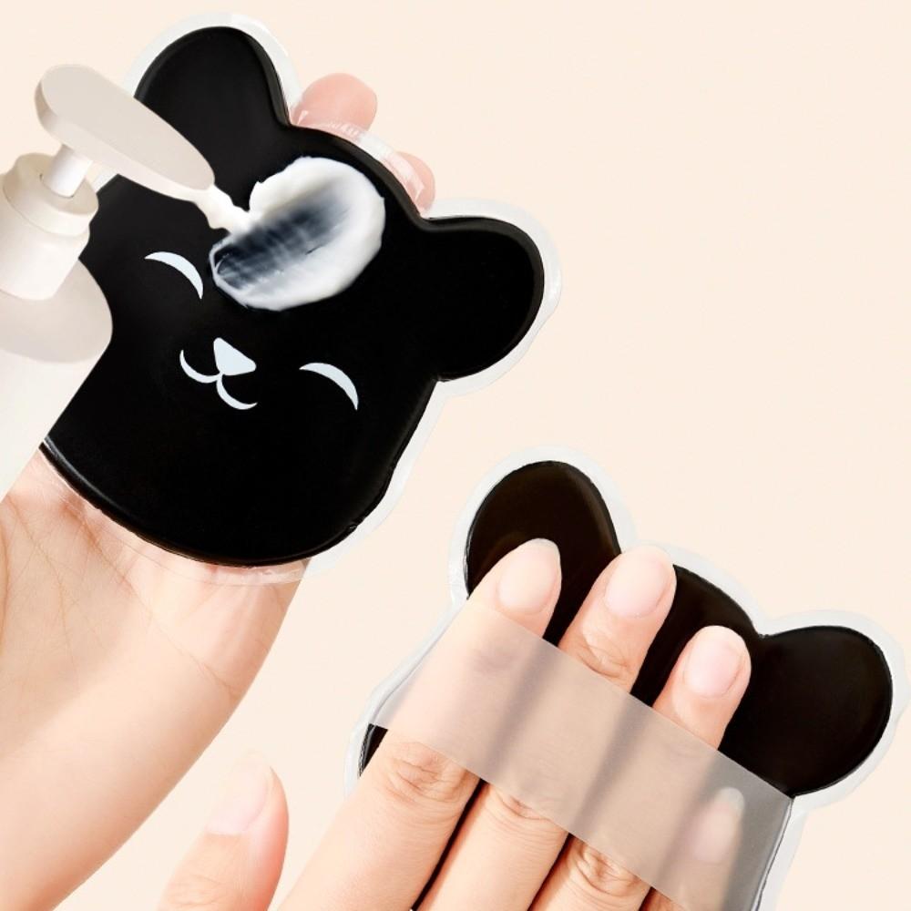 Non-Absorbing Body Lotion Application Tool Reusable Bear Shape Puff  Liquid Foundation