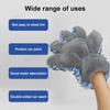SEAMETAL Microfiber Car Wash Gloves Plush Car Washing Mitt 5-Finger Double-sided High Water Absorption Cleaning Glove