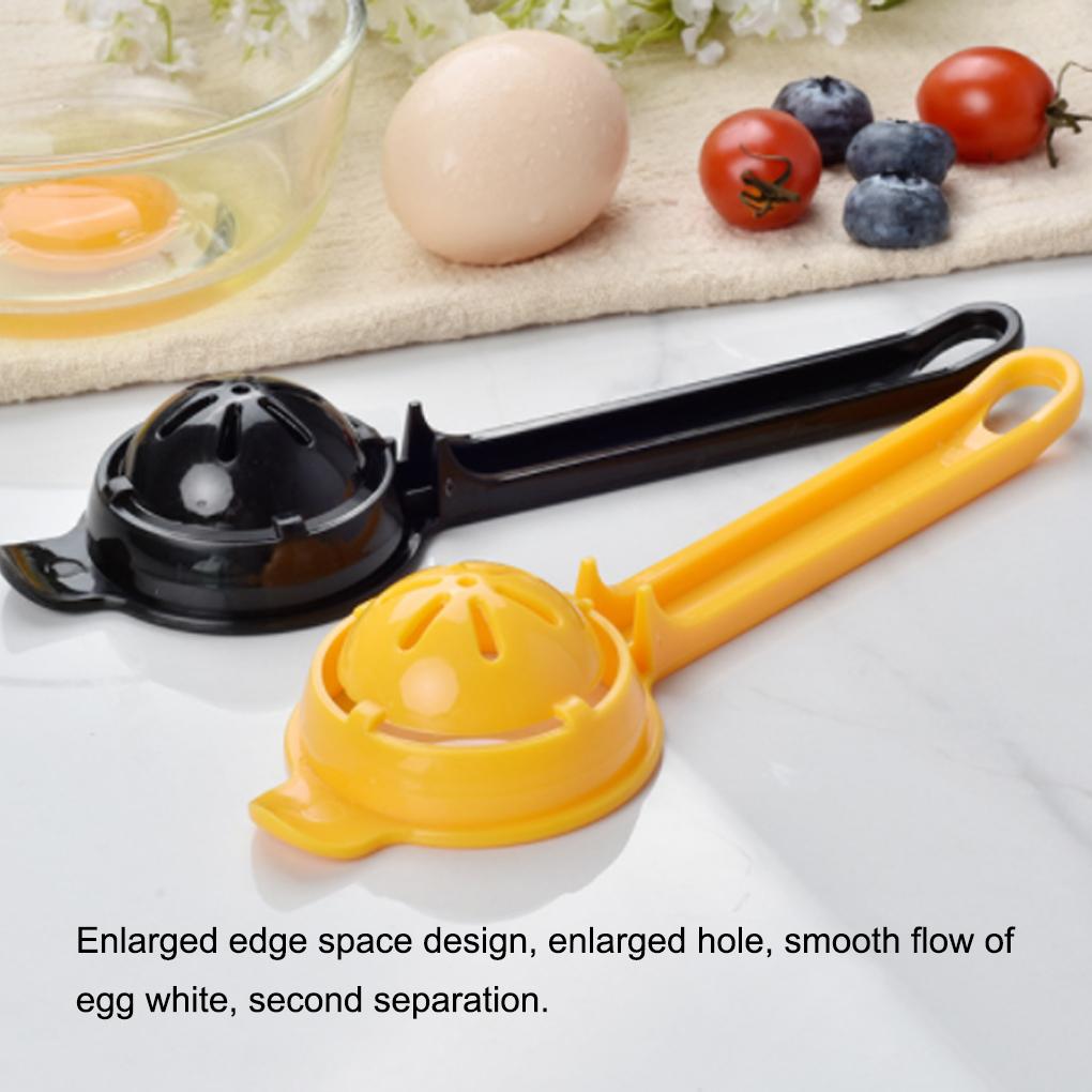 Separatore di uova con manico lungo, filtro in plastica, fessura per carta, per torte, dessert, pasticceria, utensili da cucina per la casa, gadget da cucina