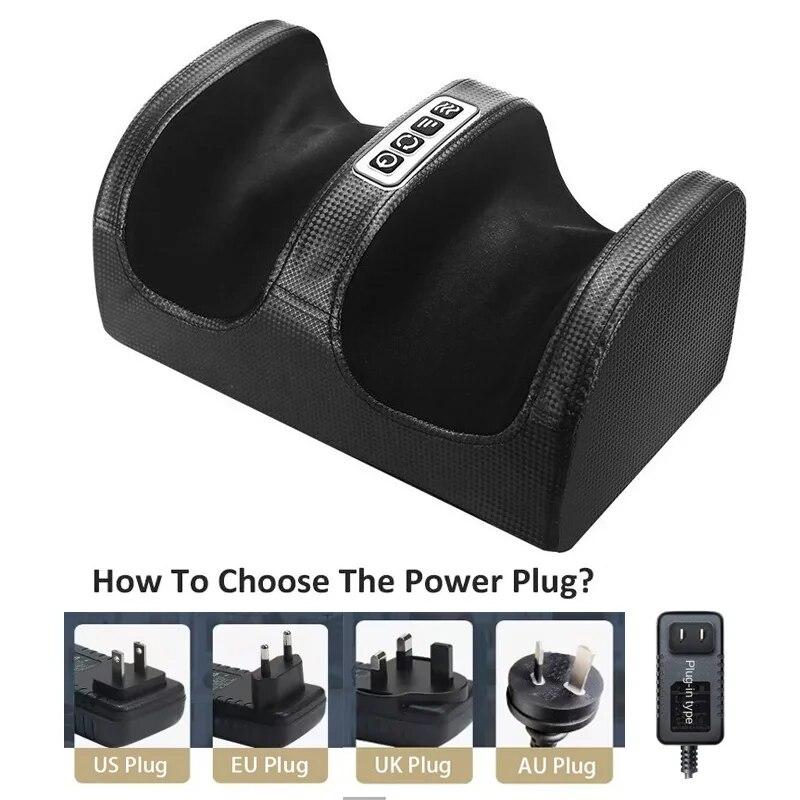 

Электрический массажер для ног, разминающий ролик, глубокая релаксация мышц, уход за здоровьем, массаж тела, рука, икра, облегчение, Salud Massageador UK