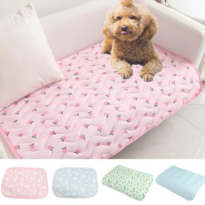 Pet Cooling Mat Breathable Comfortable Anti-Slip Soft Large Summer Ice Pet Cushion for Home