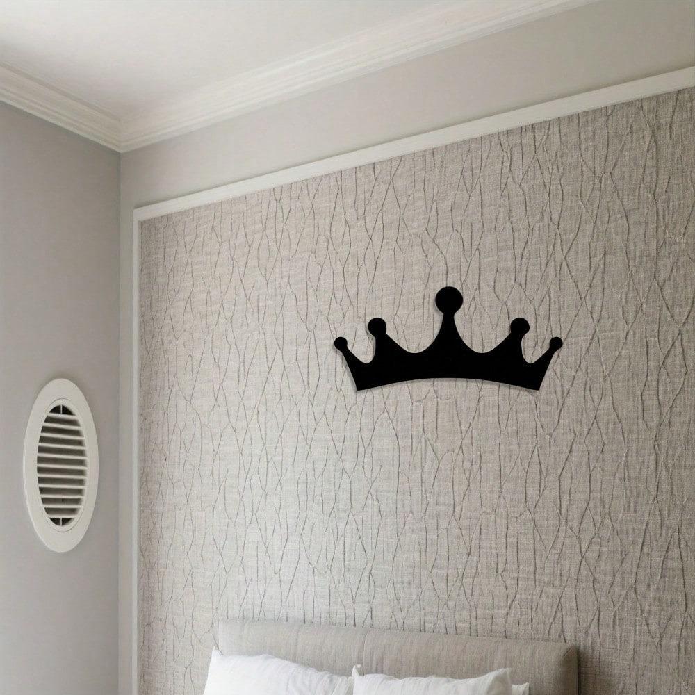 Corona Metallica Minimalista Decorazione Reale Murale Arte in Ferro Durevole Regalo