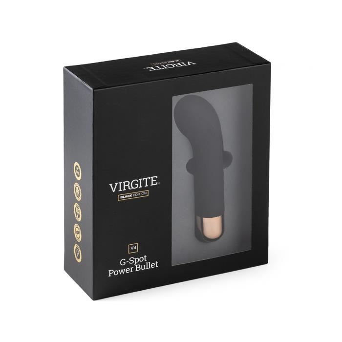 Vibrateur - Virgite-G-spot Power Bullet V4 - Silicone doux - 3 vitesses - 4 modes de vibration