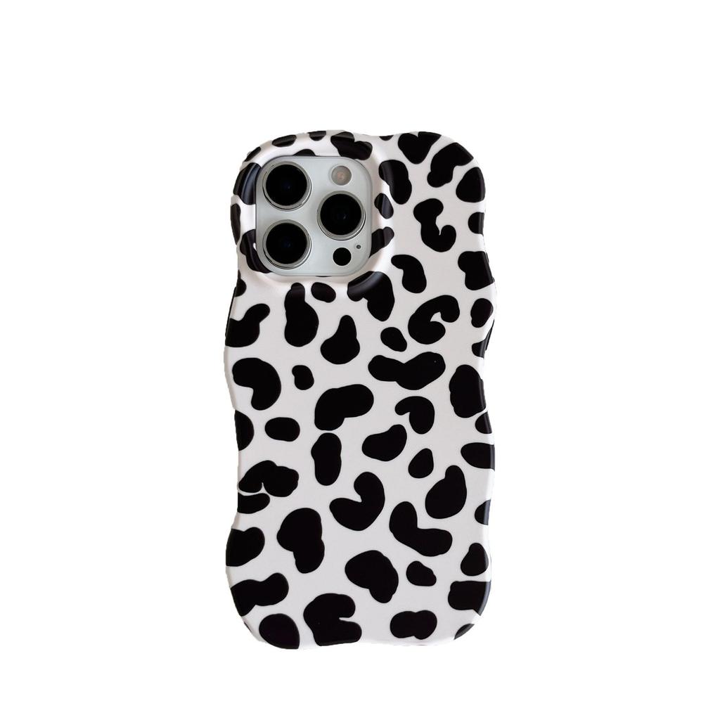 Korean Leopard Print Premium Phone Case for iPhone 17 Pro Max, 16, 14/13