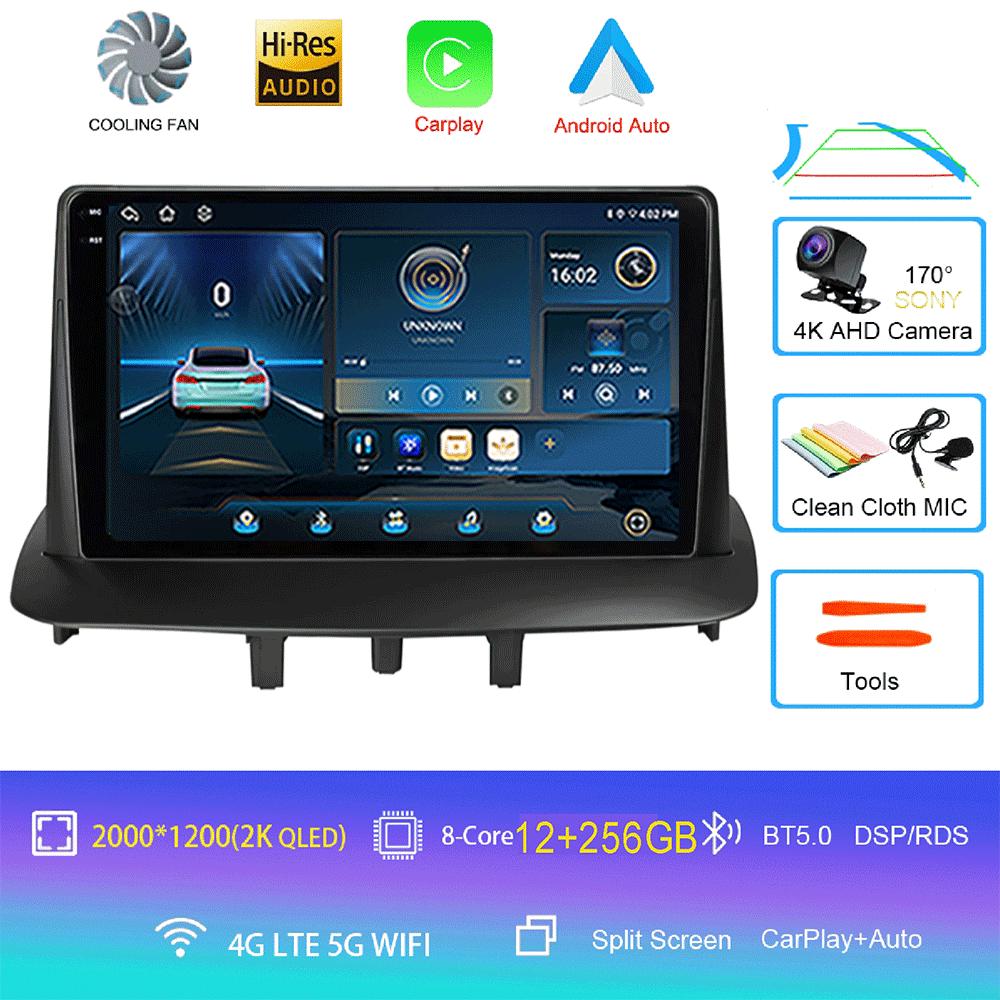 Android14 For Renault Megane 3 Fluence Samsung SM3 2008  - 2014 Car Radio Navigation Multimedia Video Player DSP BT Carplay