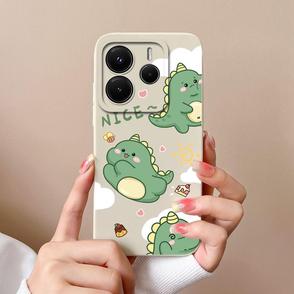 

Для Redmi Note 12R 12Turbo 11 12 14 12S 11S 11E 14S 11T Pro Plus 4G 5G чехол для телефона Naughty Dinosaur Advanced силиконовый защитный корпус для Redmi Capa Redmi Note 11T Pro+