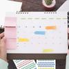 372-Piece Rainbow Color Planner Stickers - Foiled Date Dots, Number Stickers, Planner & Journal Decoration, 2 Sheets