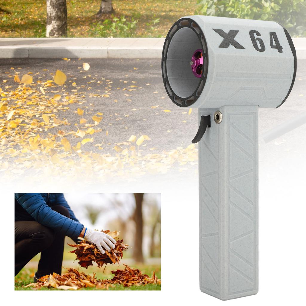 Electric Stepless Speed Adjustment 11 Fan Blades 64mm Duct Handheld Blower Fan for Snow Blowing Car Cleaning