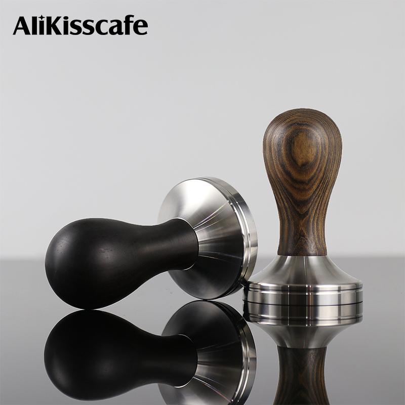 Kaffee-Tamper 51mm 57mm 58.5mm Für Delonghi Breville Lelit Siebträger Edelstahl Espressozubehör Eckige Barista Werkzeuge