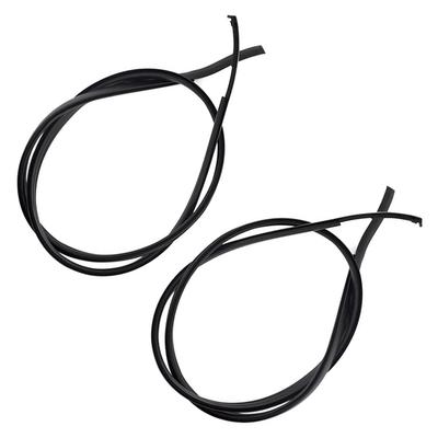 Pentru Toyota Yaris Hatchback 2006-2014 Bandă de etanșare ornamentale finisaj lateral cauciuc bandă de scurgere acoperiș mașină Negru 2 BUC