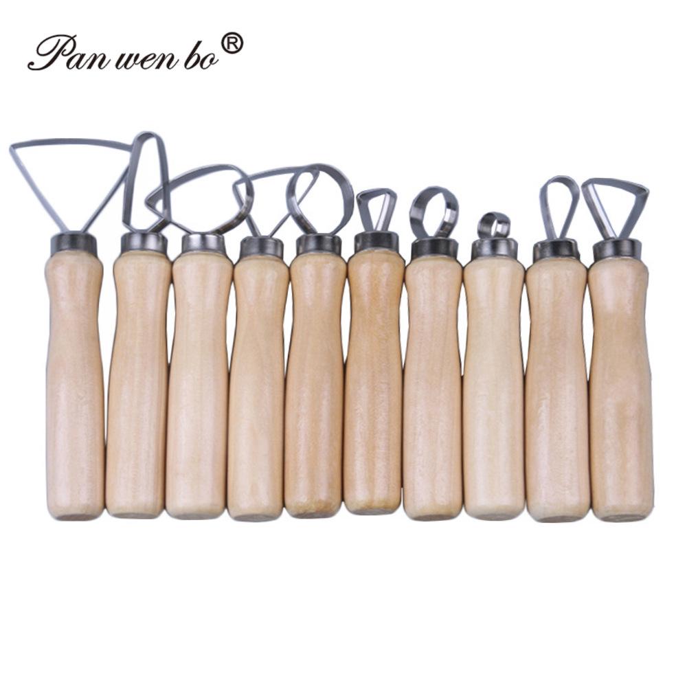 

Набор из 10 инструментов для работы с керамикой и глиной для моделирования с ножом с большой головкой для обрезки и лепки