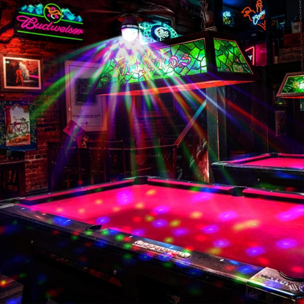 E27 Rotating Magical Ball Lights Mini RGB Projection Lamp Party DJ Disco Ball Light Indoor Lamps Club LED Magic Effect Projector