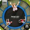 Neo-Sport Gartentrampolin 8 Fuß / Mit äußerem Sicherheitsnetz und Leiter