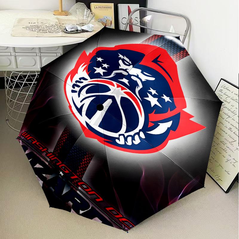 Washington basketball Stars Umbrella Folding umbrella, automatic umbrella 8-Frame for Travel, camping Use Gift for Halloween Christmas