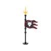 Medieval Army Empire Flag and Flagpole Set - Knight Building Blocks with Cloak and Weapon Bricks