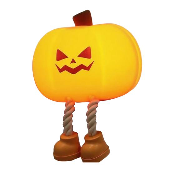 Pumpkin Night Light for Kids Squishy Touch Cute LED Pumpkin Lamp Rechargeable Bedside Lamp for Baby Nursery Toddler