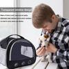 Small Animal Travel Carrier Bag with Harness Leash Set for reptile Portable Clear Window Hamster Transport Cage Outdoor Used