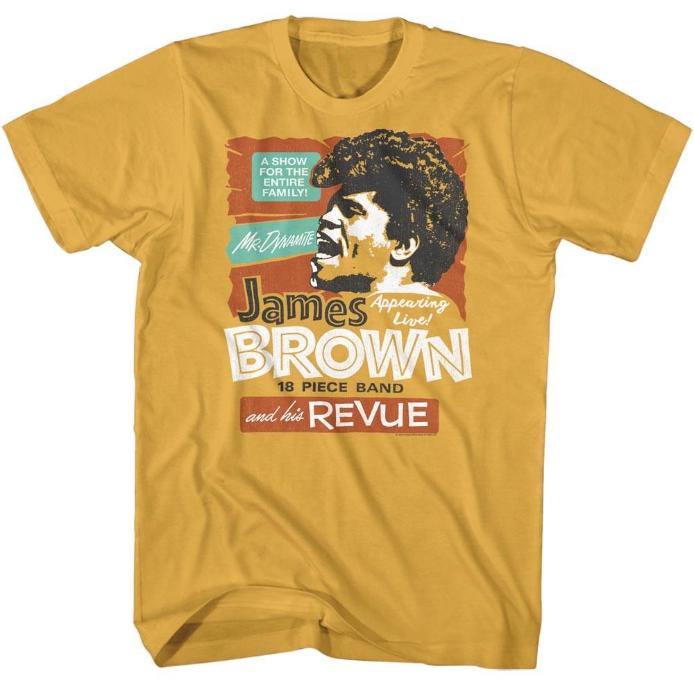 James Brown 18 Piece Band Mr Dynamite The Godfather Of Soul Men T Shirt M