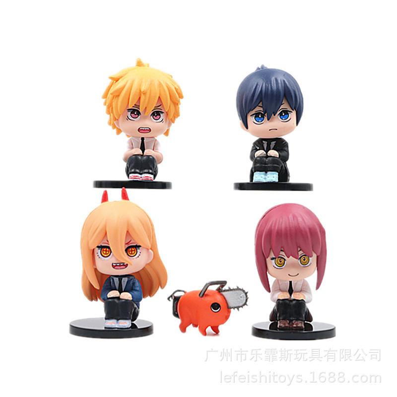 

Set Chainsaw Man Pochita Power Denji Action Figure Model Dolls Toys Collection