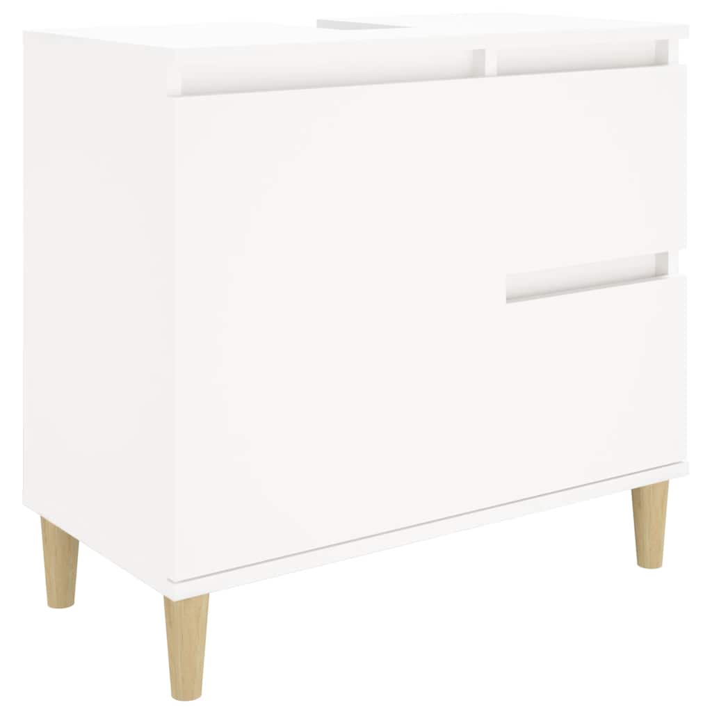 Vidaxl Bathroom Cabinet, White, 65X33X60 Cm, Wood-Based Material