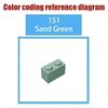 50g MOC 60593 Small Particle Building Block Accessories: 1x2x3 Window Frame with 60602