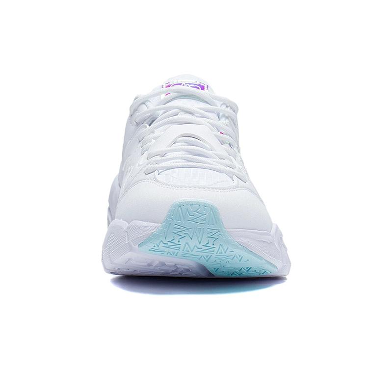 Li Ning LN Fle Cushioning Slip Resistant Abrasion Resistant Breathable Low top Sports Casual Shoes Women's White AGLS114-2