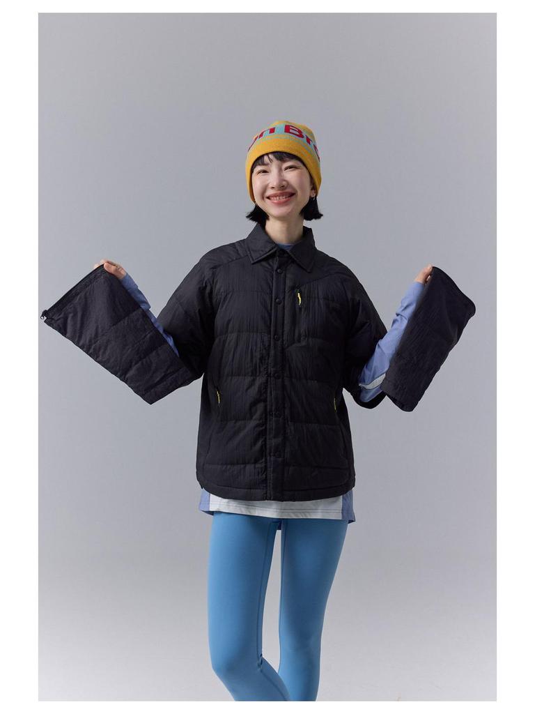 Winter Clearance: Unisex Lightweight Down Jacket with Detachable Sleeves (Y5272)