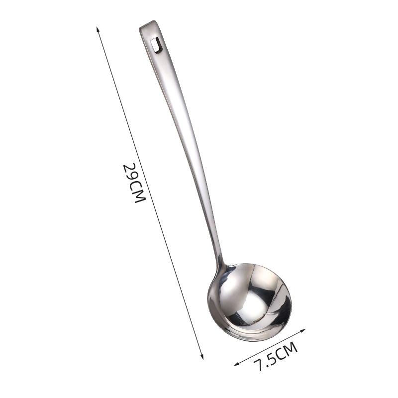 

Ложка из нержавеющей стали 304 с длинной ручкой, половник для супа, шумовка, корейские столовые ложки, домашняя сервировка, совок для каши, кухонная утварь для приготовления пищи