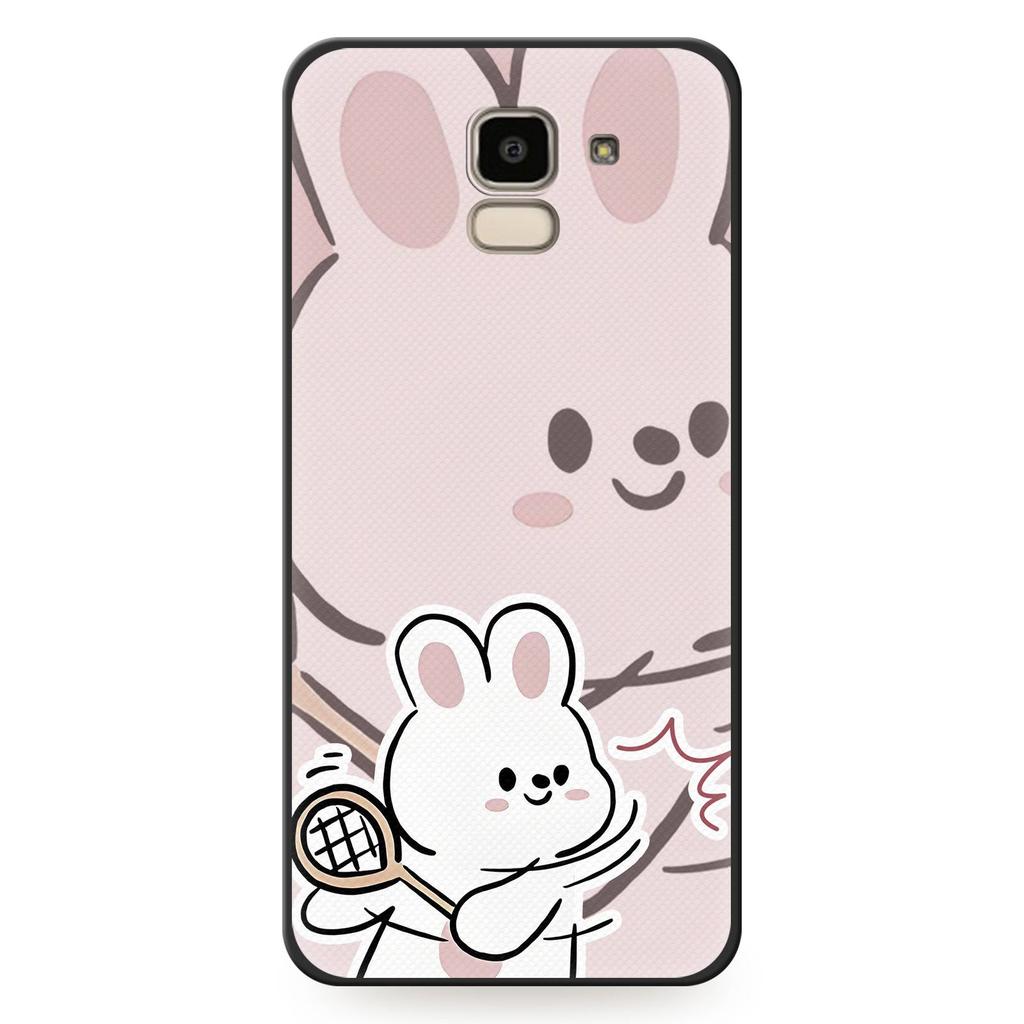 Shockproof Dirt-resistant Phone Case For Samsung Galaxy J6 2018/SM-J600F Durable Silicone Cartoon Anti-dust Soft Case