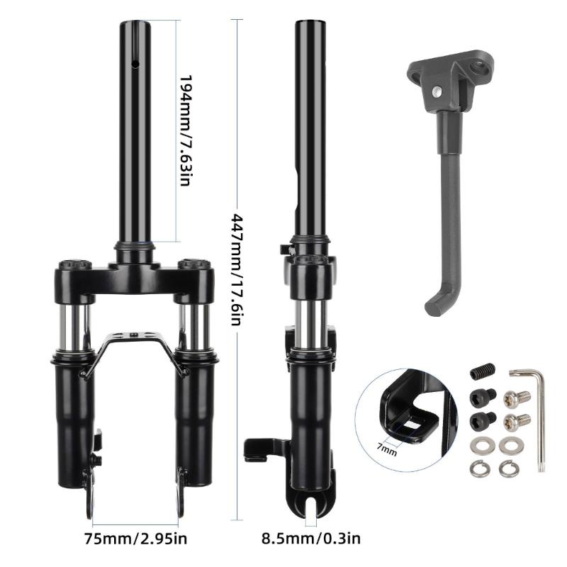 Hydraulic Front Fork Shock Absorbers Suspension Forks Spring Shock Absorbers for Electric Scooter Electric Bicycles