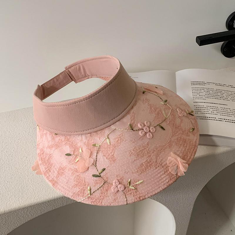 Embroidered Wide Stylish Brim Sun Hat For Women And Men Perfect For Summer Beach Vacations