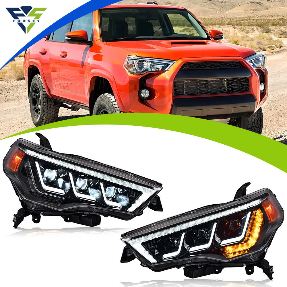 Toyota Tundra/4Runner 14-20 LED Headlights with Flowing Turn Signals & Daytime Running Lights